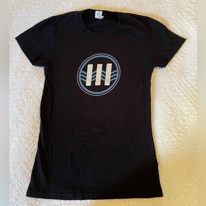 Women's Third Man Records Jack White Tee Logo front/back Size M Small Fit EUC